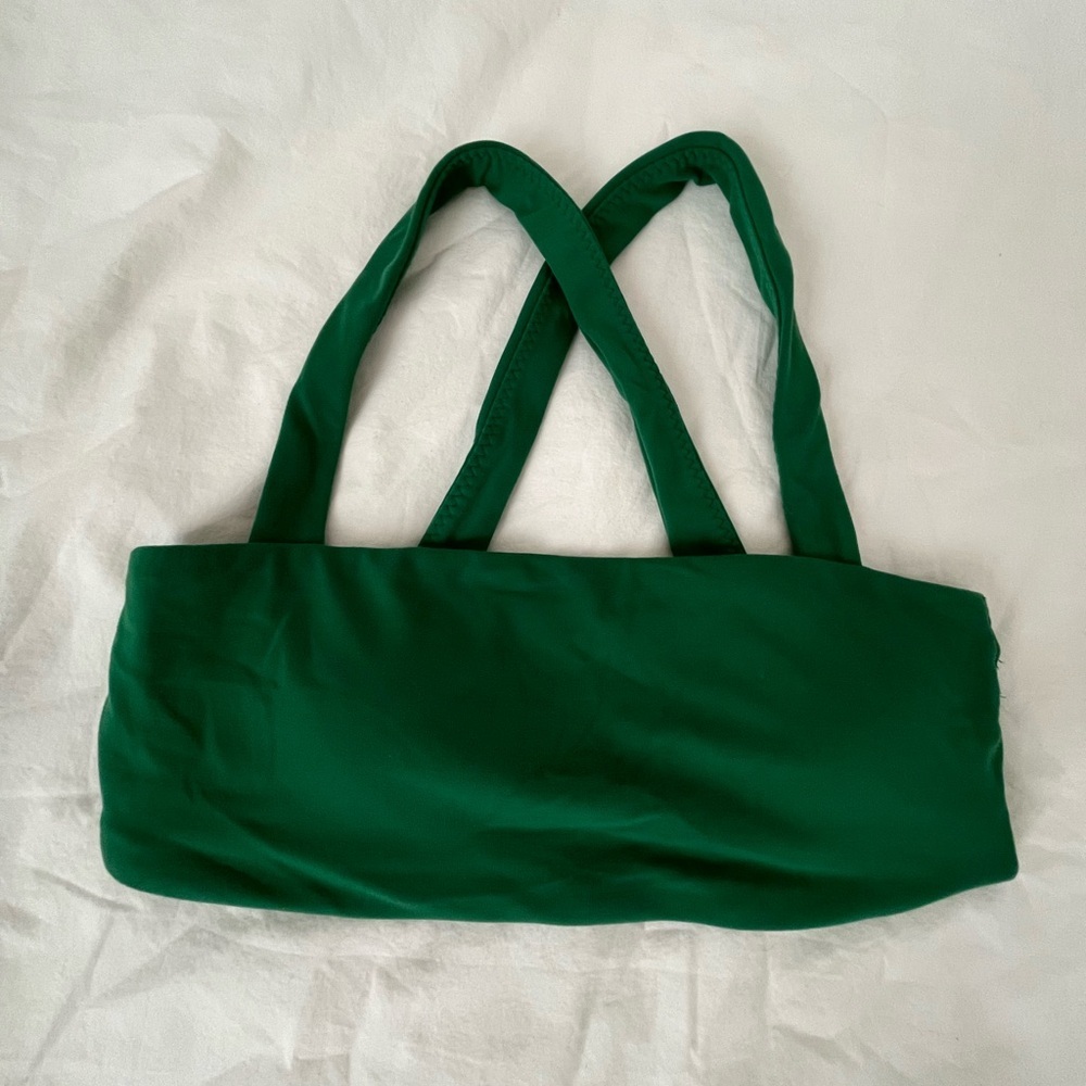 Aerie Green Bandeau Top XS